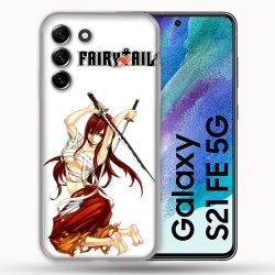 Coque Pour Samsung Galaxy S21 FE / S21FE Manga Fairy Tail Erza