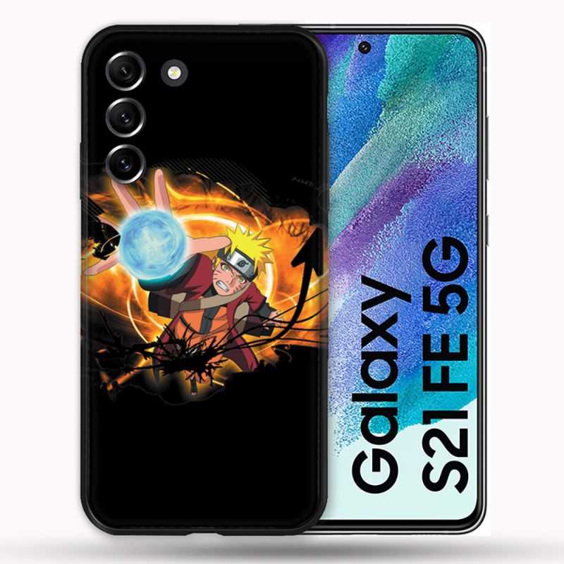 Coque Pour Samsung Galaxy S21 FE / S21FE Manga Naruto Noir