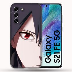 Coque Pour Samsung Galaxy S21 FE / S21FE Manga Naruto Sasuke visage