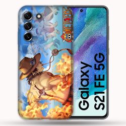 Coque Pour Samsung Galaxy S21 FE / S21FE Manga One Piece Ace Color