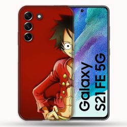 Coque Pour Samsung Galaxy S21 FE / S21FE Manga One Piece Luffy