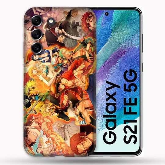 Coque Pour Samsung Galaxy S21 FE / S21FE Manga One Piece Nakama