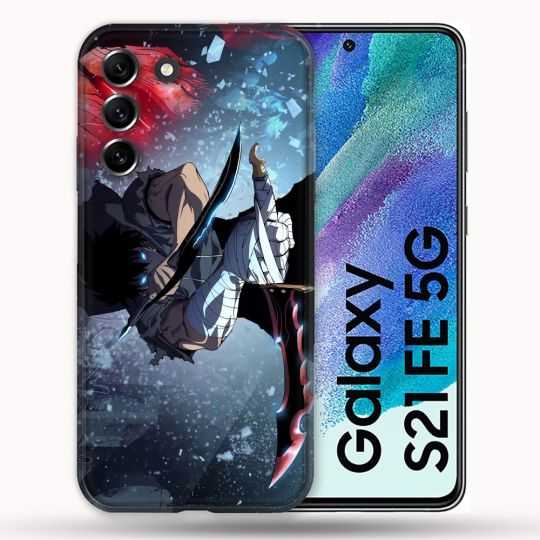 Coque Pour Samsung Galaxy S21 FE / S21FE Manga Solo Leveling Sung Epee