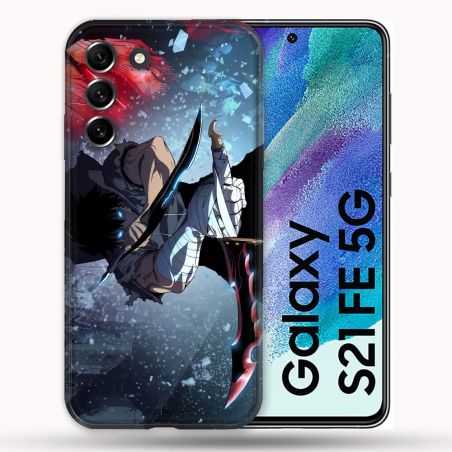 Coque Pour Samsung Galaxy S21 FE / S21FE Manga Solo Leveling Sung Epee
