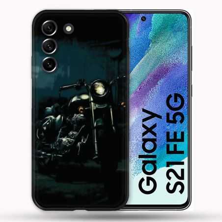 Coque Pour Samsung Galaxy S21 FE / S21FE Moto Harley Vintage
