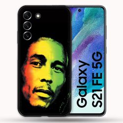 Coque Pour Samsung Galaxy S21 FE / S21FE Musique Bob Marley 2