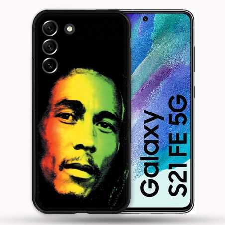 Coque Pour Samsung Galaxy S21 FE / S21FE Musique Bob Marley 2