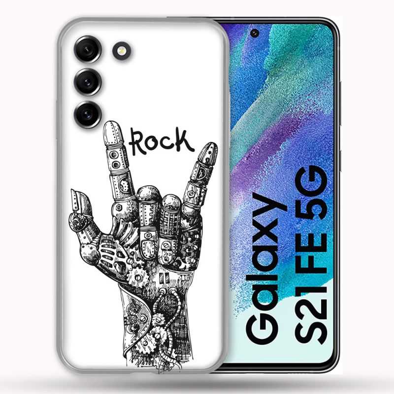 Coque Pour Samsung Galaxy S21 FE / S21FE Musique Rock Main