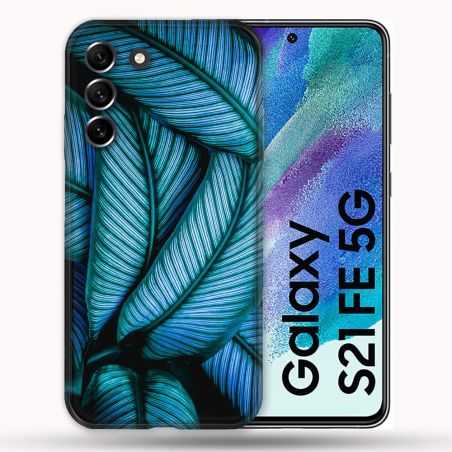Coque Pour Samsung Galaxy S21 FE / S21FE Nature Feuille Palmier