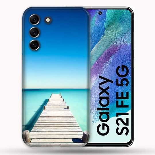 Coque Pour Samsung Galaxy S21 FE / S21FE Nature Pont Mer