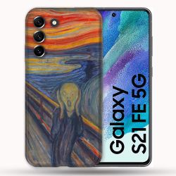 Coque Pour Samsung Galaxy S21 FE / S21FE Peinture Le Cri