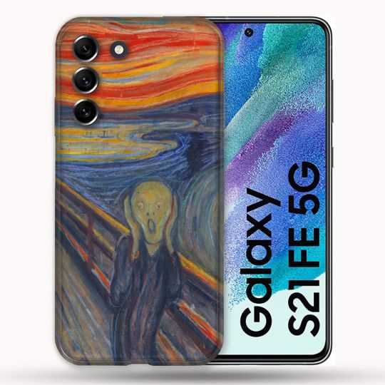 Coque Pour Samsung Galaxy S21 FE / S21FE Peinture Le Cri