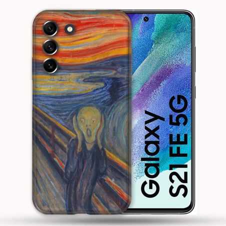 Coque Pour Samsung Galaxy S21 FE / S21FE Peinture Le Cri