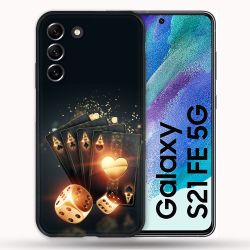 Coque Pour Samsung Galaxy S21 FE / S21FE Poker Des