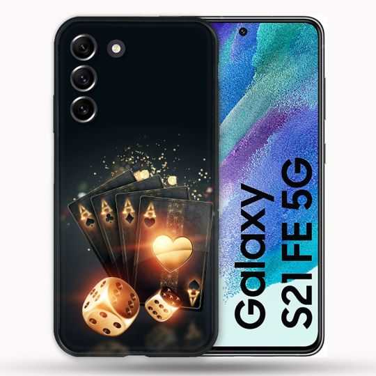 Coque Pour Samsung Galaxy S21 FE / S21FE Poker Des