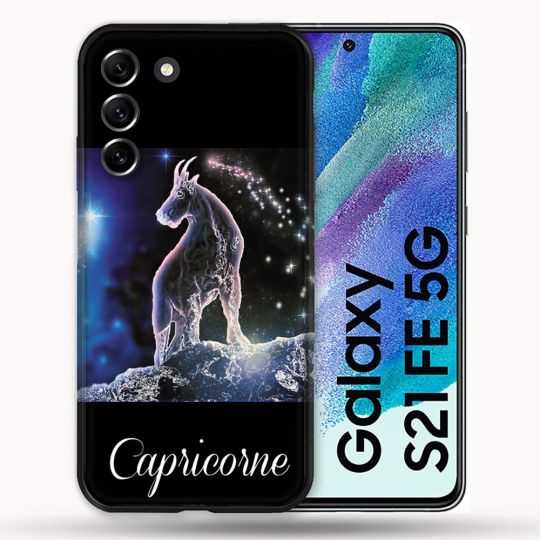 Coque Pour Samsung Galaxy S21 FE / S21FE Signe Zodiaque 2 Capricorne