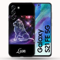 Coque Pour Samsung Galaxy S21 FE / S21FE Signe Zodiaque 2 Lion