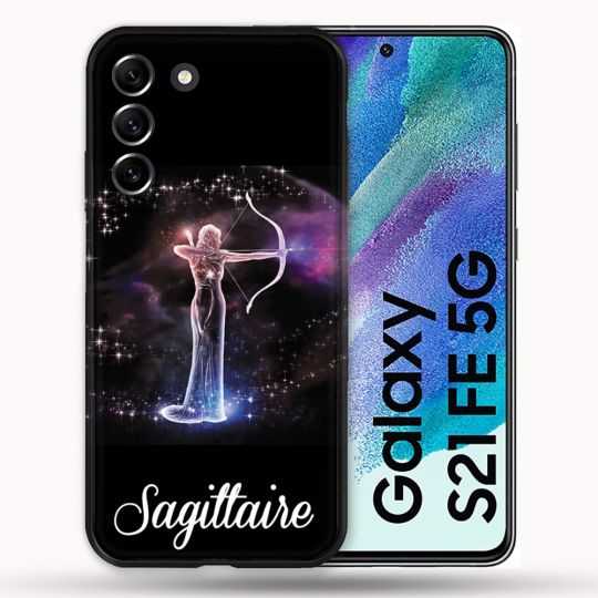 Coque Pour Samsung Galaxy S21 FE / S21FE Signe Zodiaque 2 Sagittaire