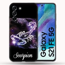 Coque Pour Samsung Galaxy S21 FE / S21FE Signe Zodiaque 2 Scorpion