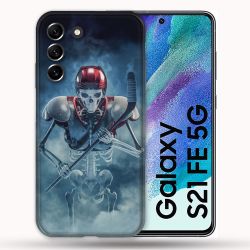 Coque Pour Samsung Galaxy S21 FE / S21FE Sport Hockey Squelette