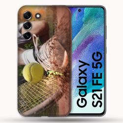 Coque Pour Samsung Galaxy S21 FE / S21FE Sport Tennis Glissade