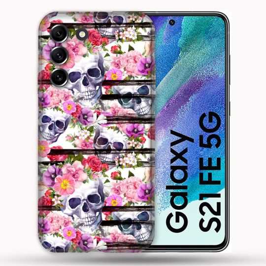 Coque Pour Samsung Galaxy S21 FE / S21FE Tete de Mort Pattern
