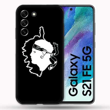 Coque Pour Samsung Galaxy S21 FE / S21FE Voyage Corse Noir