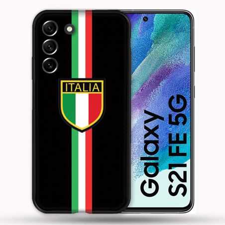 Coque Pour Samsung Galaxy S21 FE / S21FE Voyage Italie 3 Noir