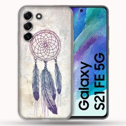 Coque Pour Samsung Galaxy S21 FE / S21FE Zen Attrape Reve Blanc