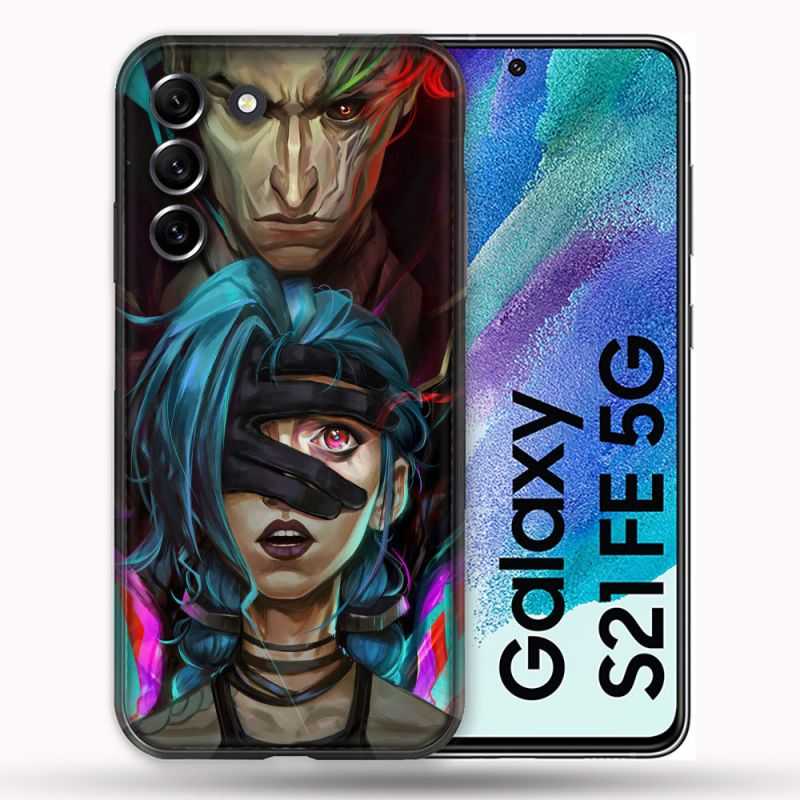 Coque Pour Samsung Galaxy S21 FE / S21FE Arcane Jynx Bleu