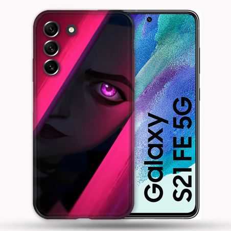 Coque Pour Samsung Galaxy S21 FE / S21FE Arcane Jynx Rose