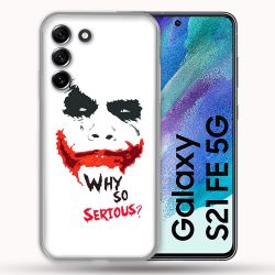 Coque Pour Samsung Galaxy S21 FE / S21FE Joker Blanc