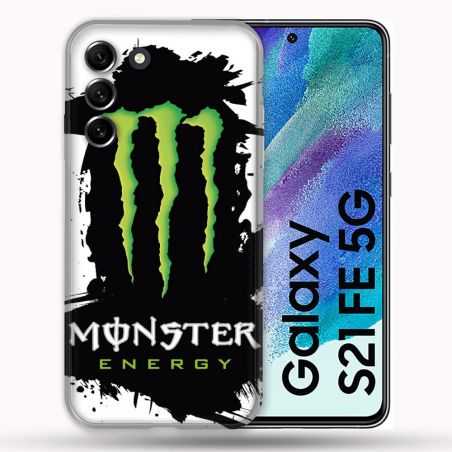 Coque Pour Samsung Galaxy S21 FE / S21FE Monster Energy Tache