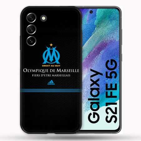 Coque Pour Samsung Galaxy S21 FE / S21FE Olympique Marseille OM Fier etre Marseillais