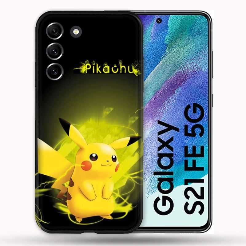 Coque Pour Samsung Galaxy S21 FE / S21FE Pokemon Pikachu Eclair