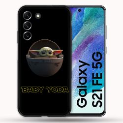 Coque Pour Samsung Galaxy S21 FE / S21FE Star Wars - Yoda bebe noir
