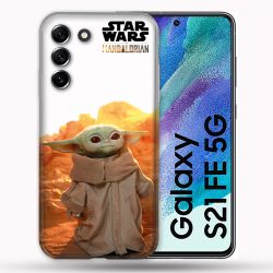 Coque Pour Samsung Galaxy S21 FE / S21FE Star Wars - Yoda bebe soleil