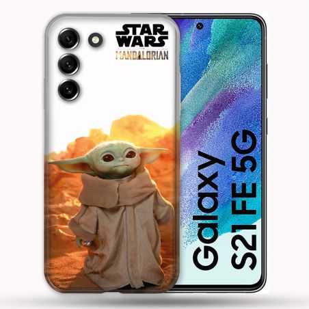 Coque Pour Samsung Galaxy S21 FE / S21FE Star Wars - Yoda bebe soleil