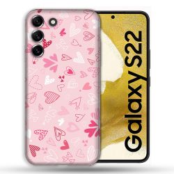 Coque Pour Samsung Galaxy S22 Amour Ptis Coeurs