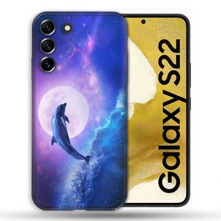 Coque Pour Samsung Galaxy S22 Animal Dauphin Vague