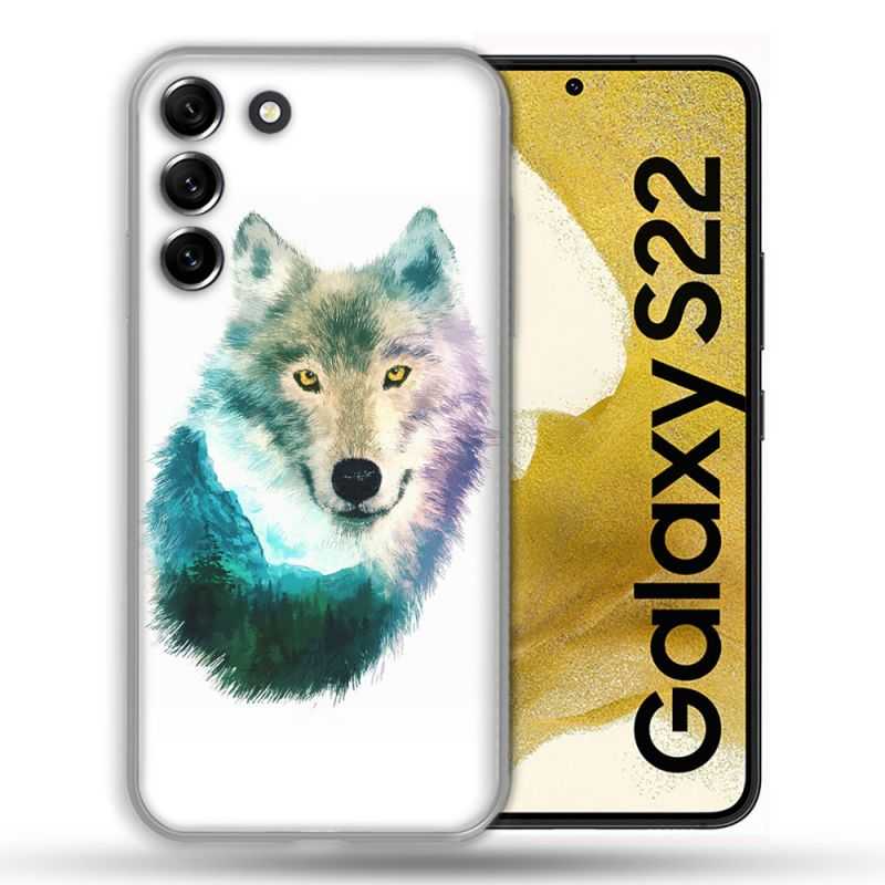 Coque Pour Samsung Galaxy S22 Animal Loup Montagne