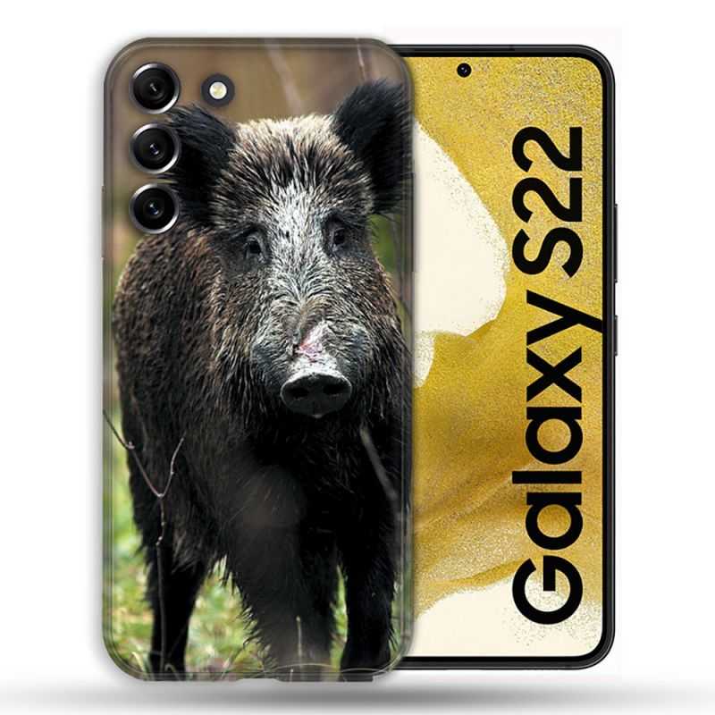 Coque Pour Samsung Galaxy S22 Chasse Sanglier bois