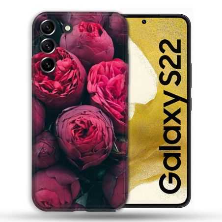 Coque Pour Samsung Galaxy S22 Fleur Pivoine