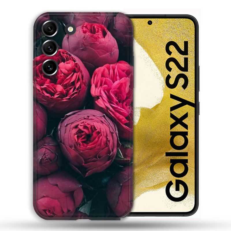Coque Pour Samsung Galaxy S22 Fleur Pivoine