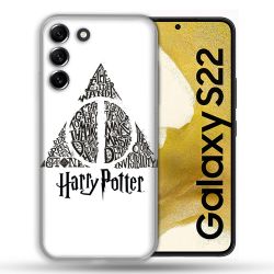 Coque Pour Samsung Galaxy S22 Harry Potter Hollows triangle Blanc