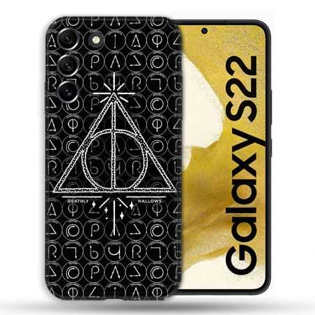Coque Pour Samsung Galaxy S22 Harry Potter Hollows Triangle Noir