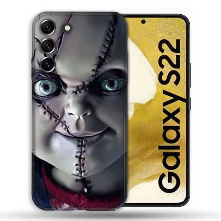 Coque Pour Samsung Galaxy S22 Horreur Chucky Cicatrice