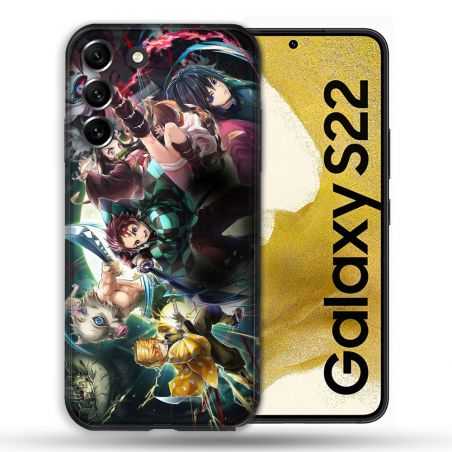Coque Pour Samsung Galaxy S22 Manga Demon Slayer Groupe