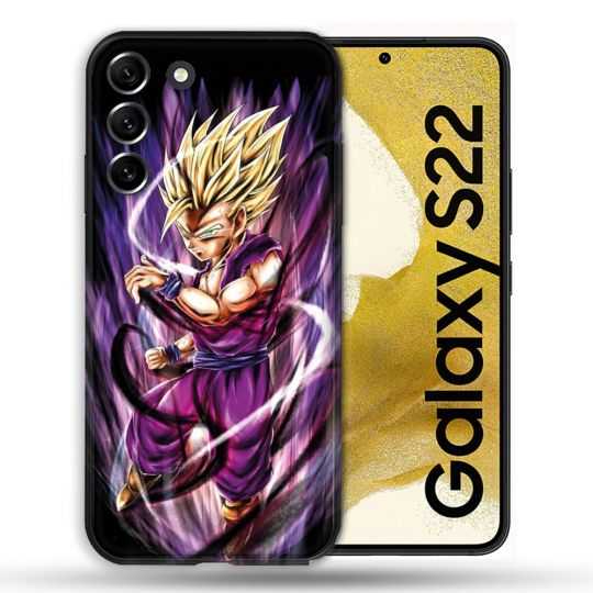 Coque Pour Samsung Galaxy S22 Manga Dragon Ball Sangohan Violet