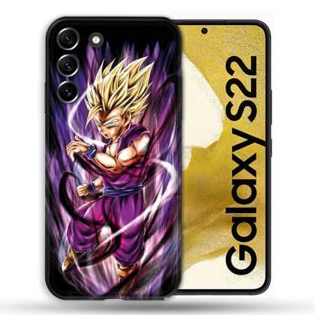 Coque Pour Samsung Galaxy S22 Manga Dragon Ball Sangohan Violet